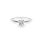 Anillo Compromiso Elle Oro Blanco (18kt) con Diamante 0.65ct
