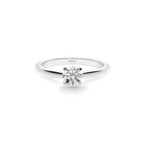Anillo Compromiso Elle Oro Blanco (18kt) con Diamante 0.65ct