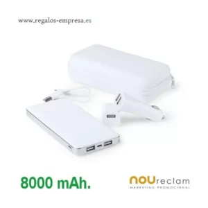 Set cargador power bank